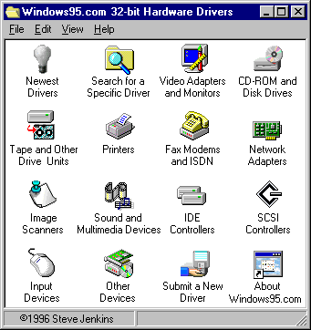 Windows95.com 32-bit Hardware Drivers Collection